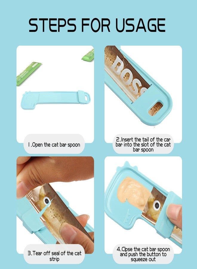 YAODHAOD Cat Strip Squeeze Spoon, Cat Wet Treats Dispense Spoon, 2PCS - Image 5