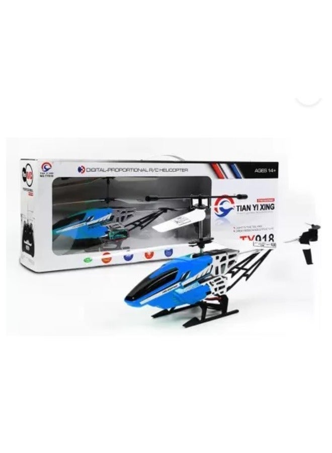 Toy Box TY-918 Large Remote Control Helicopter Toy with LED Tail Light for Kids 14+ - Image 1