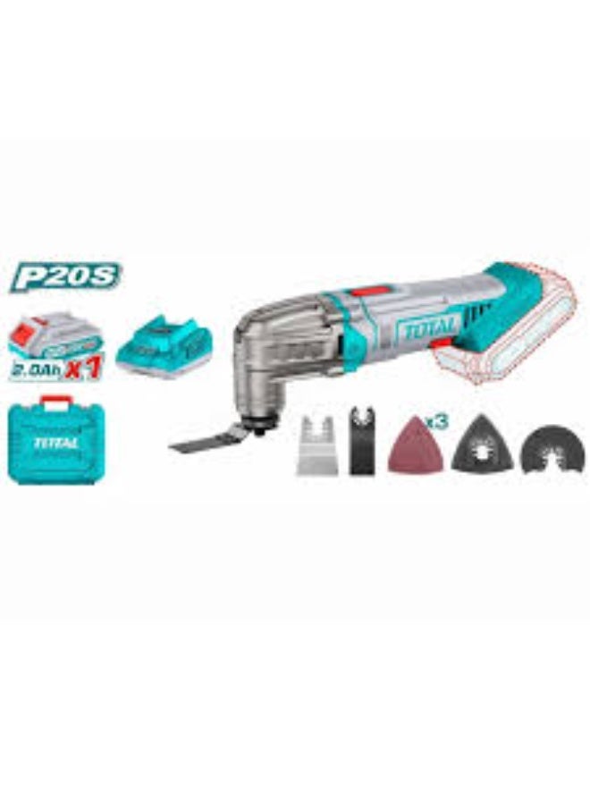 TOTAL Cordless Multi Tool with Battery & Charger - Image 1