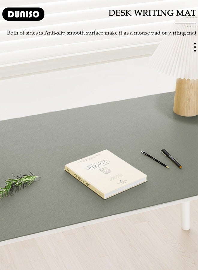 DUNISO Leather Desk Pad Protector, Office Desk Mat, Waterproof Writing Desk Pad for Eye Protection, Anti-Slip Large Mouse Pad for Office and Home, Applicable Game,Office,Learning - Image 3