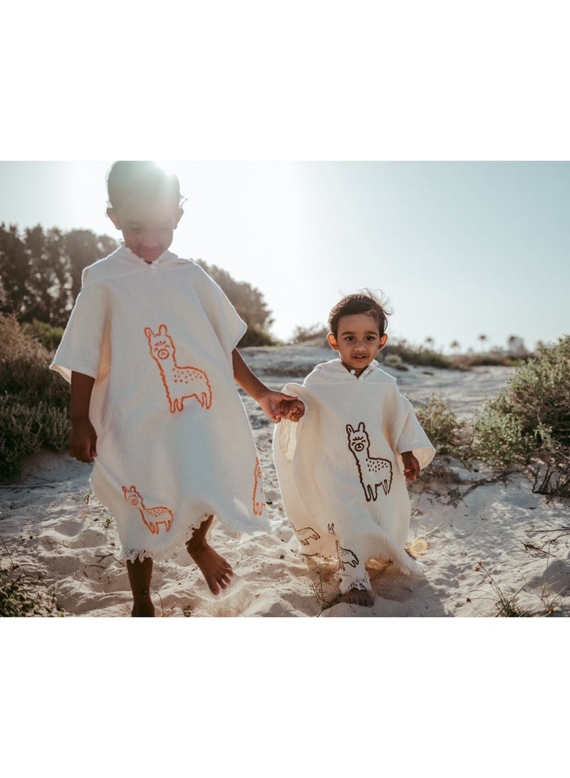 KIDS PONCHOS LLAMAS