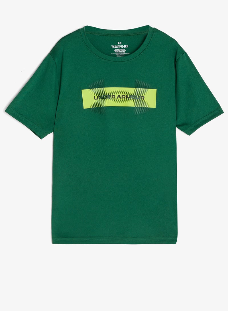 UNDER ARMOUR Youth Tech Graphic T-Shirt - Image 1
