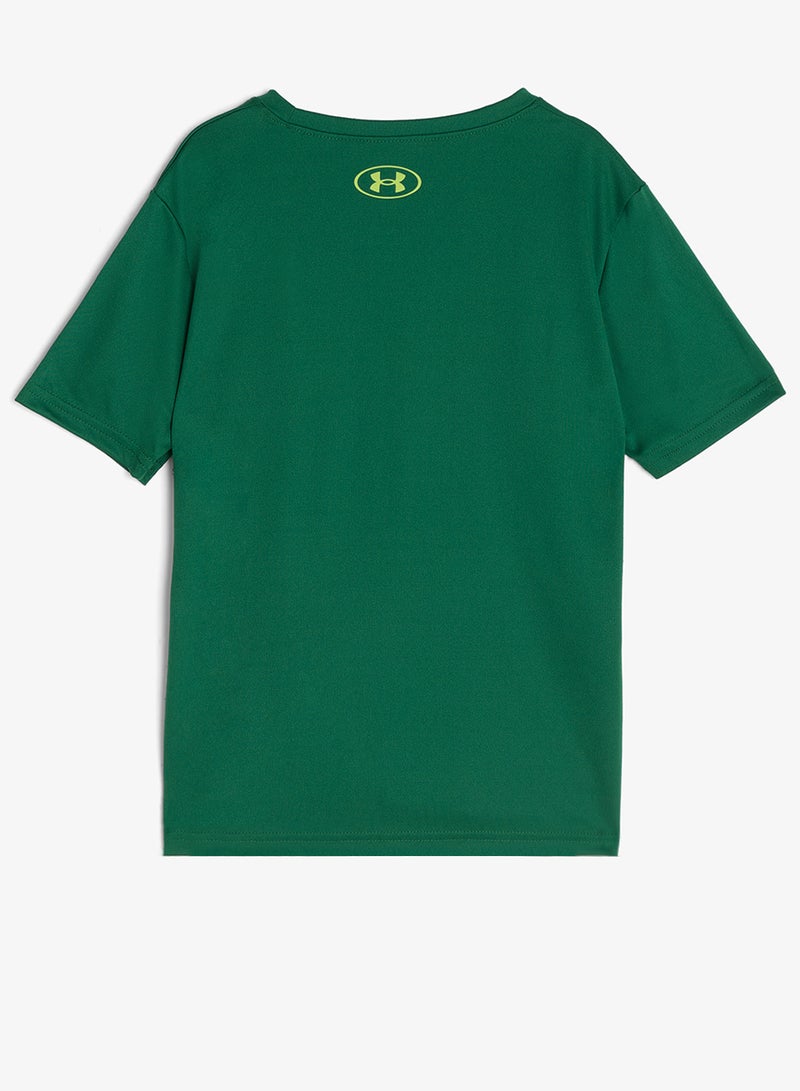 UNDER ARMOUR Youth Tech Graphic T-Shirt - Image 2