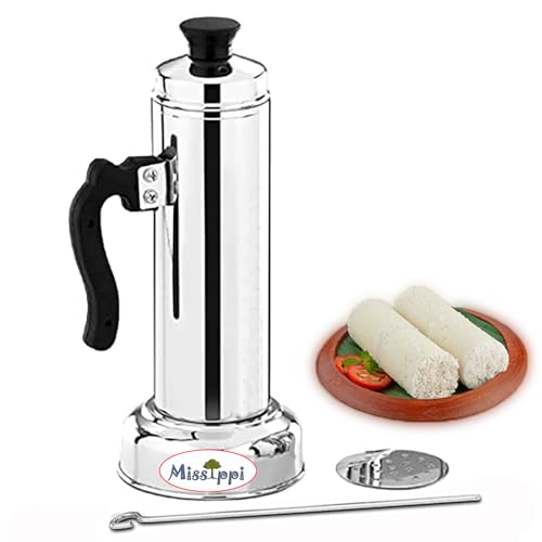 Missippi Stainless Steel Puttu Maker/Puttu Kudam/Puttu Kutty Suitable for Pressure Cooker - Image 1