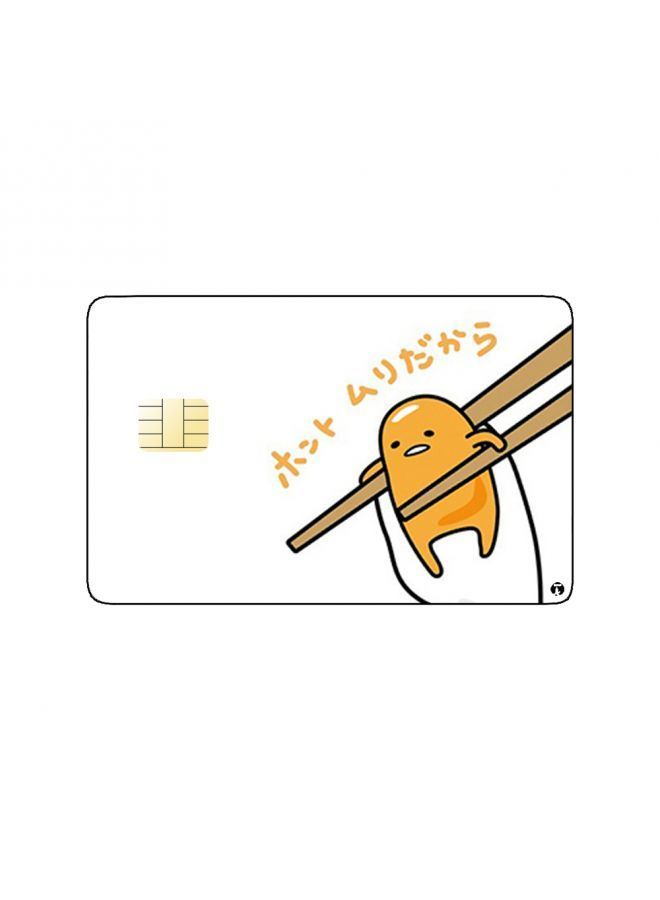 RKN PRINTED BANK CARD STICKER Gudetama Anime Character - Image 1