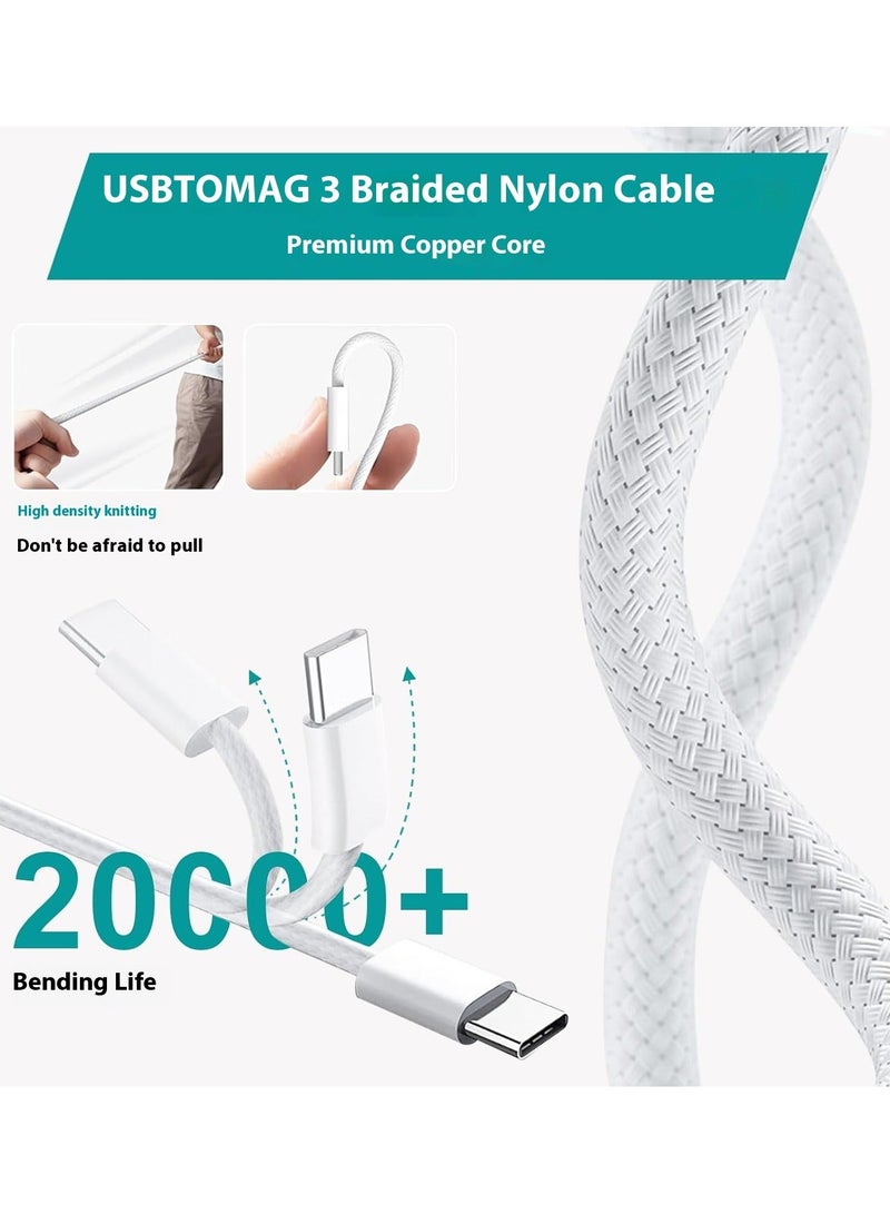 ARNOTEC شاحن ماك بوك برو 140 واط كابل USB-C إلى Magsafe 3 مع مؤشر LED شاحن فائق السرعة محول طاقة لماك بوك برو 14 بوصة 16 بوصة 2021 2023 M1 M2، ماك بوك إير 13 بوصة 15 بوصة M2 M3 2023 2024 أجهزة أخرى قابلة للتطبيق - Image 5