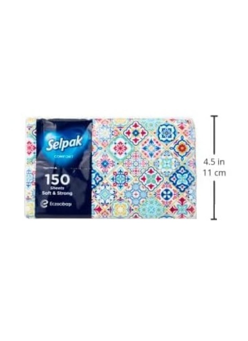 Selpak Comfort Facial 2 Ply Tissue 150 sheets Pack of 8 - Image 4