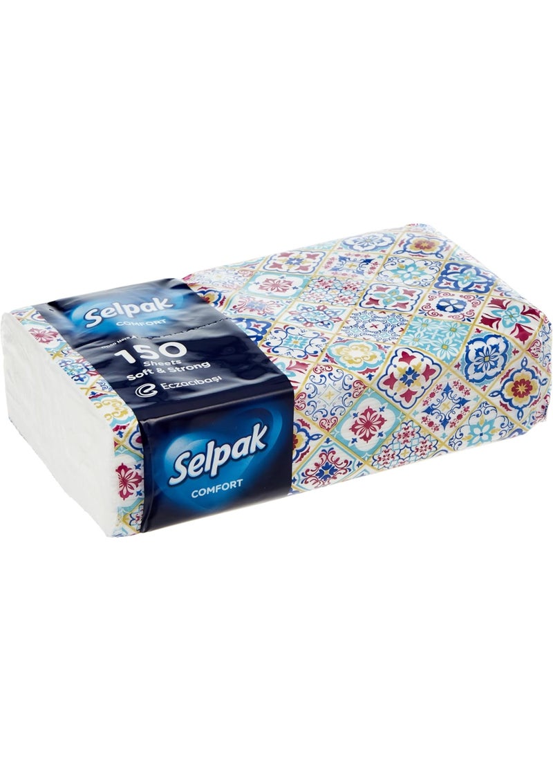 Selpak Comfort Facial 2 Ply Tissue 150 sheets Pack of 8 - Image 2