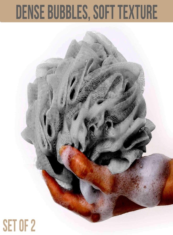 BLKSMITH Dry Massaging Brush and 2 Loofahs for Men - Shower Scrubber for Body, Deeply Cleanse Skin, Remove Impurities - Bath Loofa & Dry Brushing Body Brush for Lymphatic Drainage (Green - Navy - Image 5