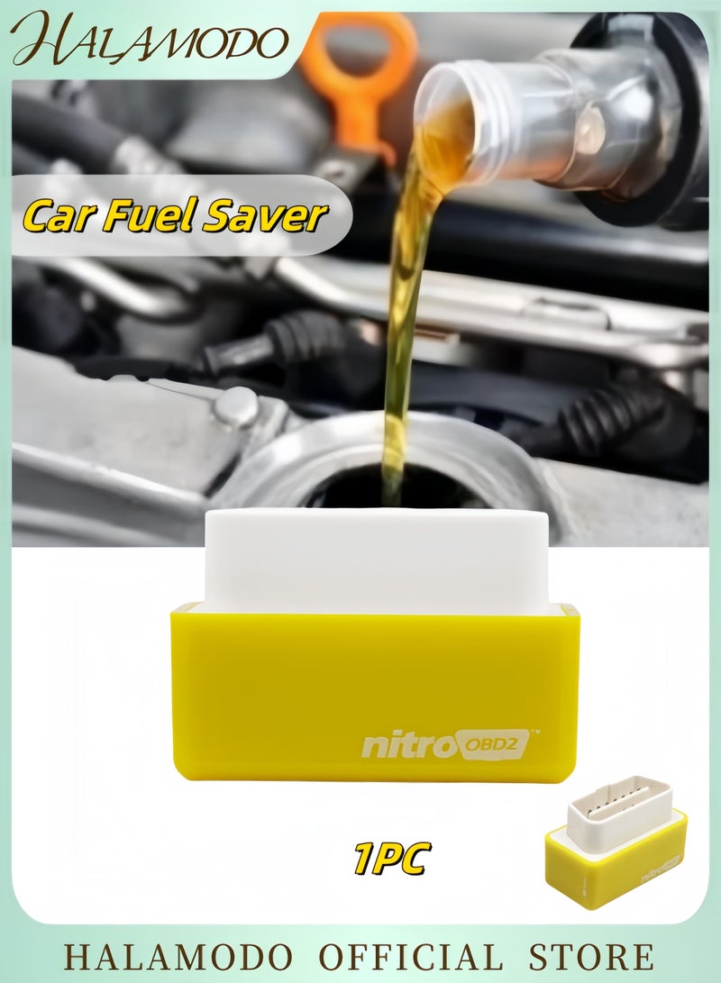 HALAMODO Car Fuel Savers Scanner Diagnostic Scan OBD2 Car Plug & Driver Professional Car Power Upgrade Fuel Saving Tool Suitable for Most Cars - Image 1