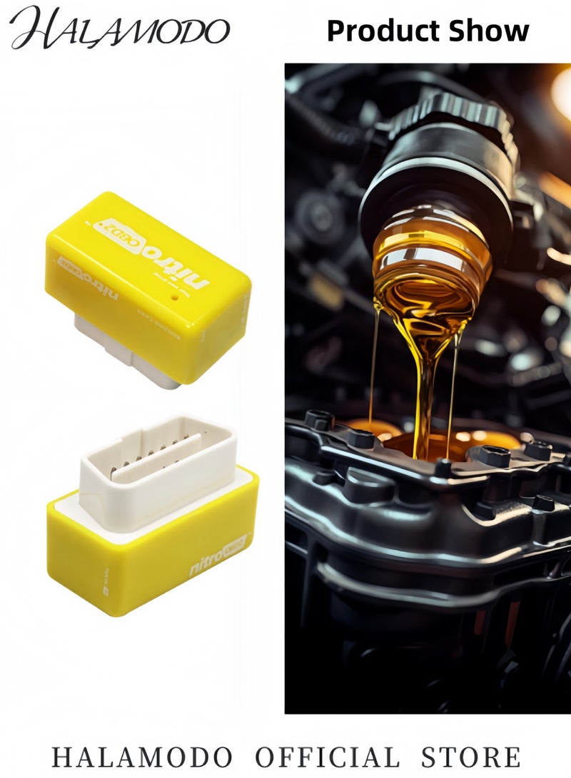 HALAMODO Car Fuel Savers Scanner Diagnostic Scan OBD2 Car Plug & Driver Professional Car Power Upgrade Fuel Saving Tool Suitable for Most Cars - Image 3