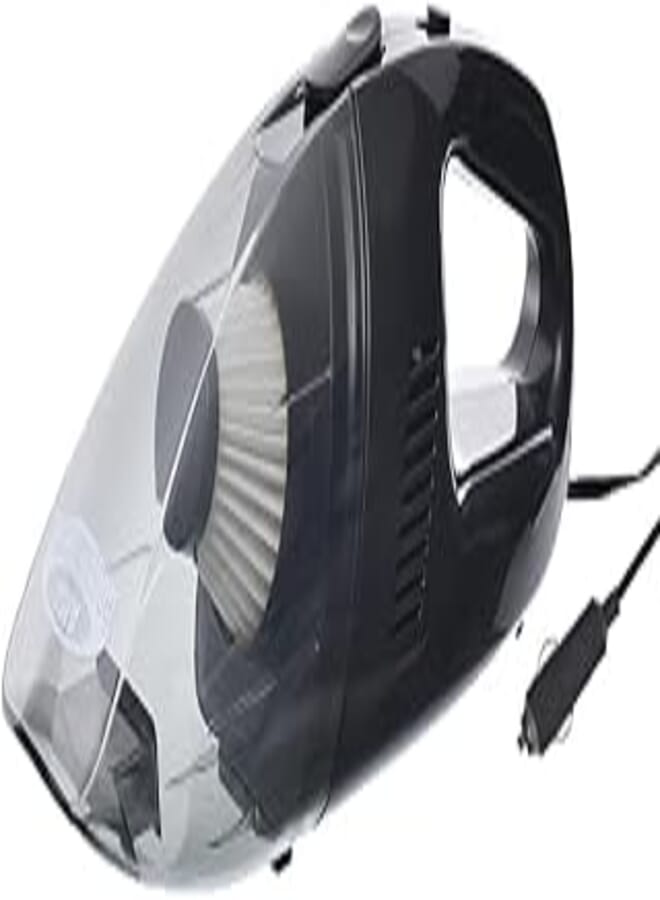 Car lighter port vacuum cleaner car seat and floor suction vacuum cleaner - black