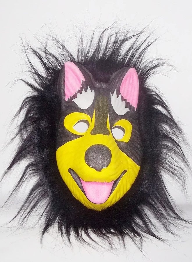 Avirons Dog Animal Face Mask For Fancy Dress Competition|Birthday Party Mask|Return Gift|Kindergarden| Halloween Party|Mask for Theme Party|Mask For Childrens & Adults (Rubber Form Mask) - Image 1