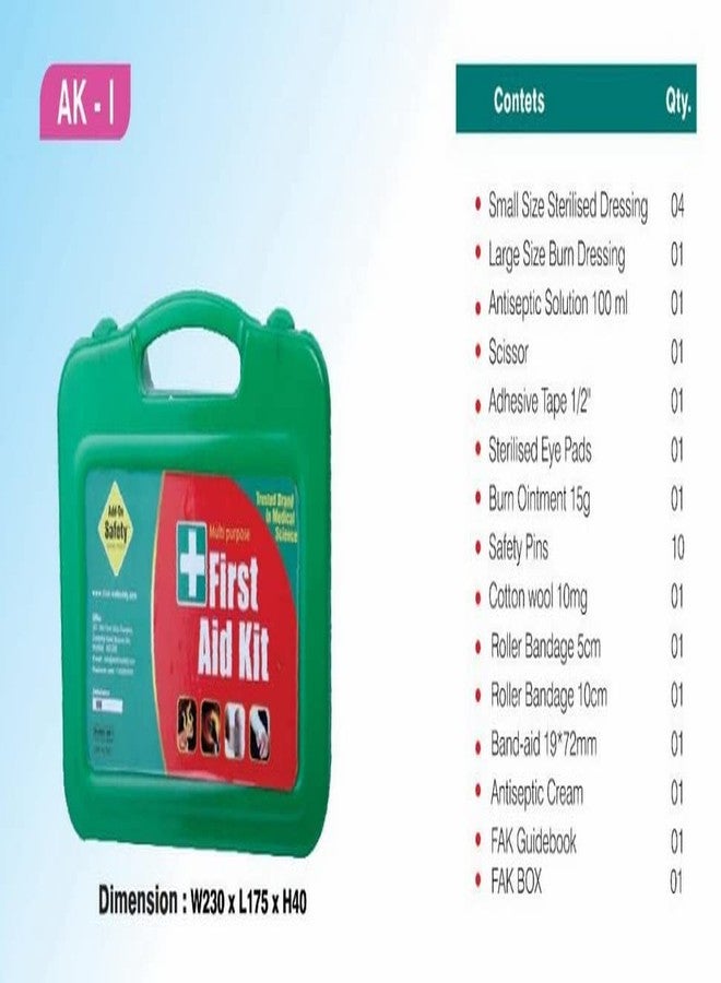 Jayco Add-on Safety First Aid Kit - AK-I (with all items inside Plastic Box, 25 items) - Image 2
