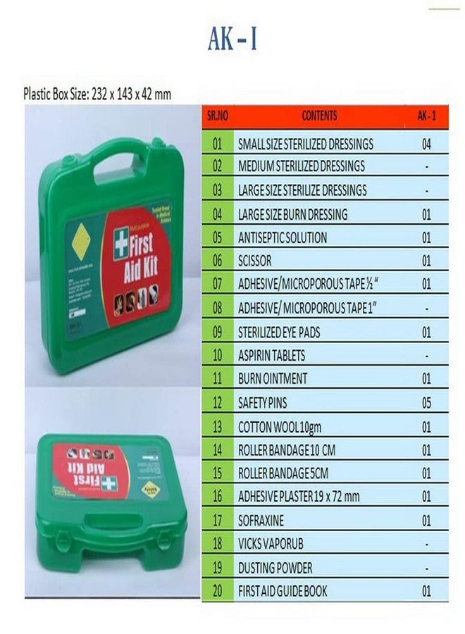 Jayco Add-on Safety First Aid Kit - AK-I (with all items inside Plastic Box, 25 items) - Image 4