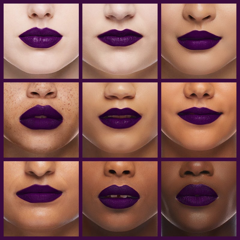 Amy's Diary 2Pcs Dark Purple Lip Liner and Lipstick Matte Makeup Set, Darkest Eggplant Plum 24H With Liner Set, Matt Liquid Long Lasting Mate Dark Berry (#20) - Image 4
