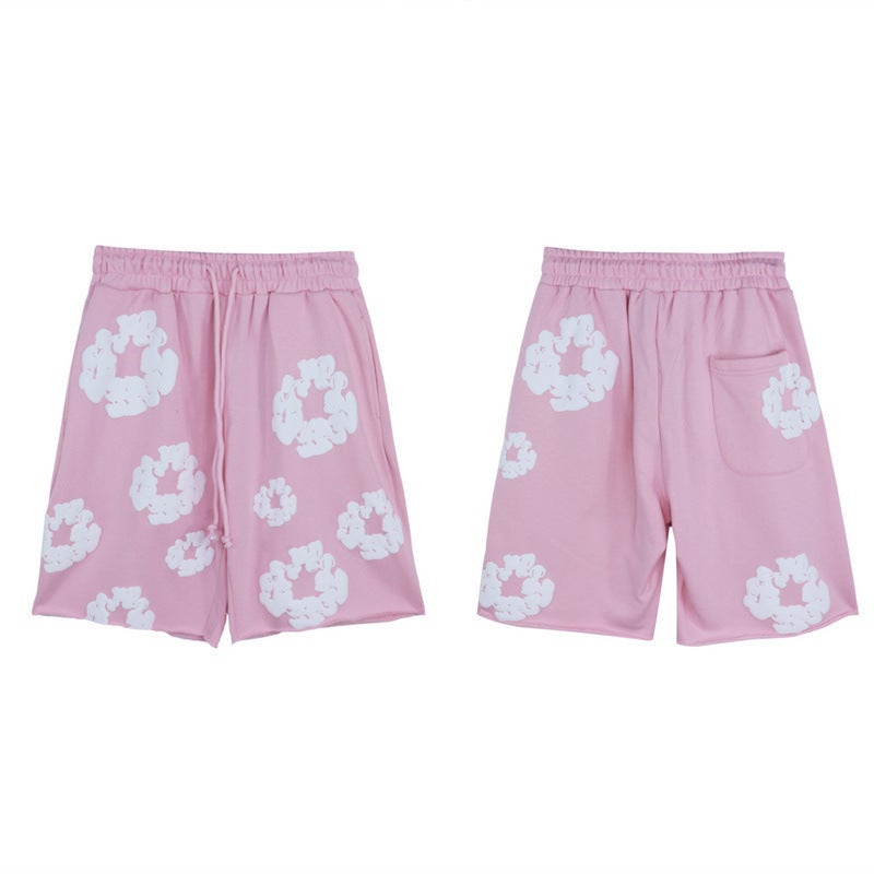 Export Trendy Brand Denim Tears Kapok Foam Printed American Cotton Shorts For Men And Women - Image 1
