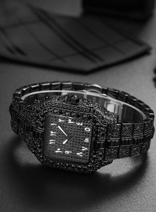 Men's Full Diamond Luxury Watch High-End Elegant Waterproof Luminous Shining Exquisite Timepiece - view 3