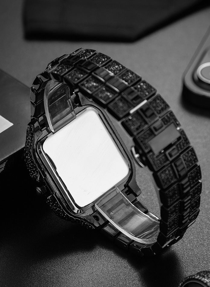 MISS FOX Men's Full Diamond Luxury Watch High-End Elegant Waterproof Luminous Shining Exquisite Timepiece - Image 4