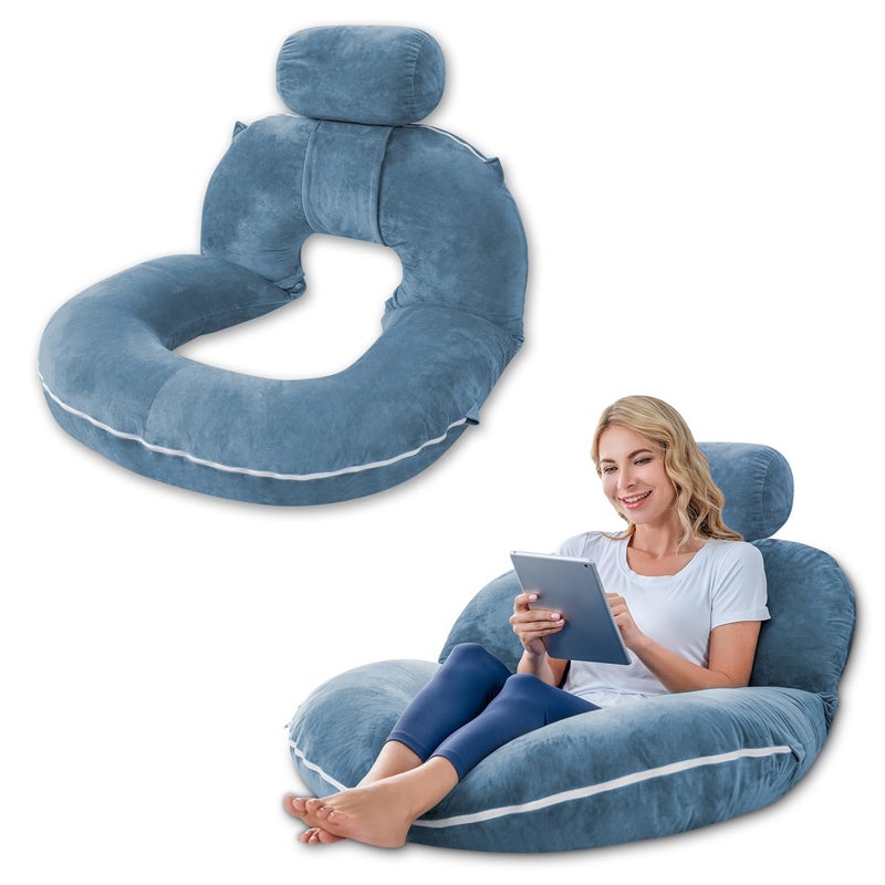 INSEN Reading Pillow Back Pillow for Sitting in Bed for Reading Nurse  Relax Reading Pillow for Adults Moms  Kids Sit Up Pillow for Bed