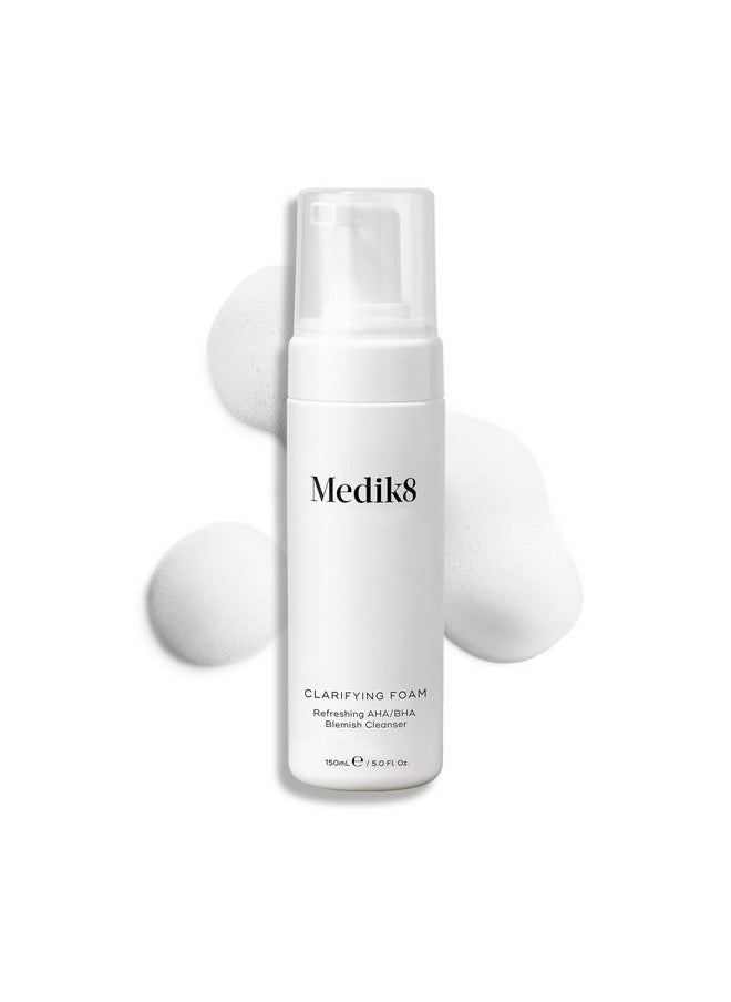 Medik8 - Clarifying Foam Lightweight Exfoliating Aha And Bha Cleanser Salicylic Acid And Nicacinamide Nondrying Sensitive Skinsafe Foam Formula For Gentle Daily Facial Cleansing 5 Oz - Image 1