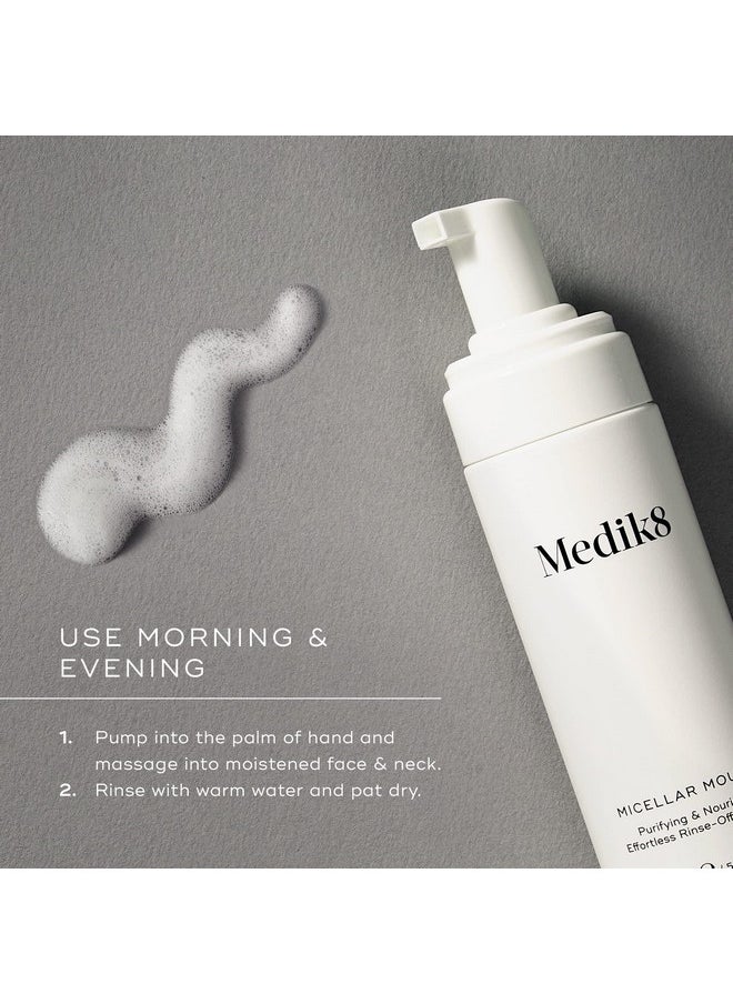 Medik8 - Clarifying Foam Lightweight Exfoliating Aha And Bha Cleanser Salicylic Acid And Nicacinamide Nondrying Sensitive Skinsafe Foam Formula For Gentle Daily Facial Cleansing 5 Oz - Image 1