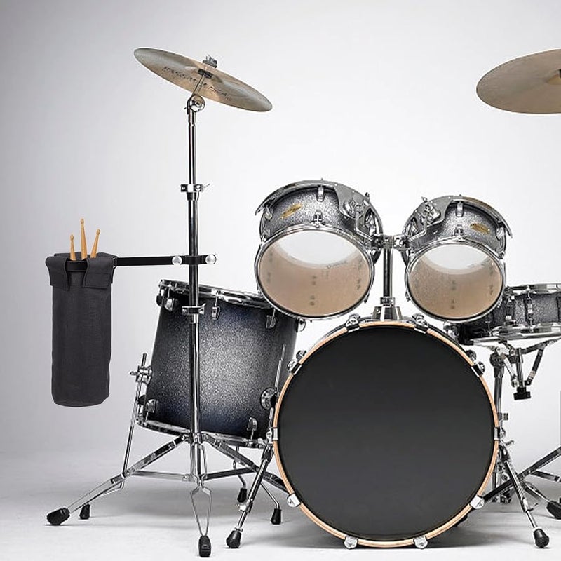 Black Drumstick Storage Barrel Case Compact Sturdy Holder Bag For Musicians - Image 5