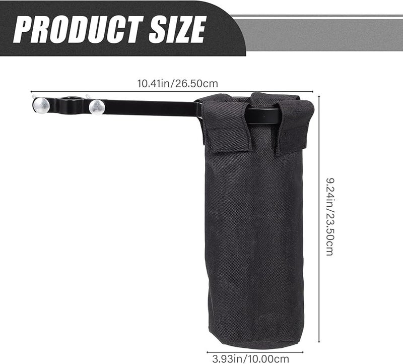Black Drumstick Storage Barrel Case Compact Sturdy Holder Bag For Musicians - Image 3