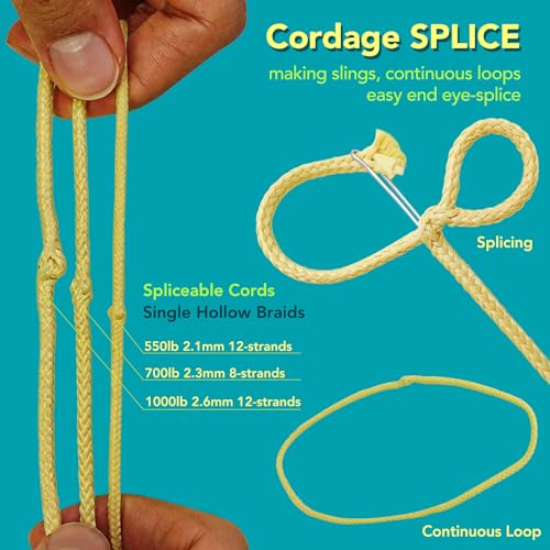 emma kites 100% Kevlar Braided String Utility Cord 30Ft 1500Lb Abrasion Flame Resistant, Tactical Survival Fishing Assist Cord Model Rocket Paracord Trip Line Camping Cordage - Image 4