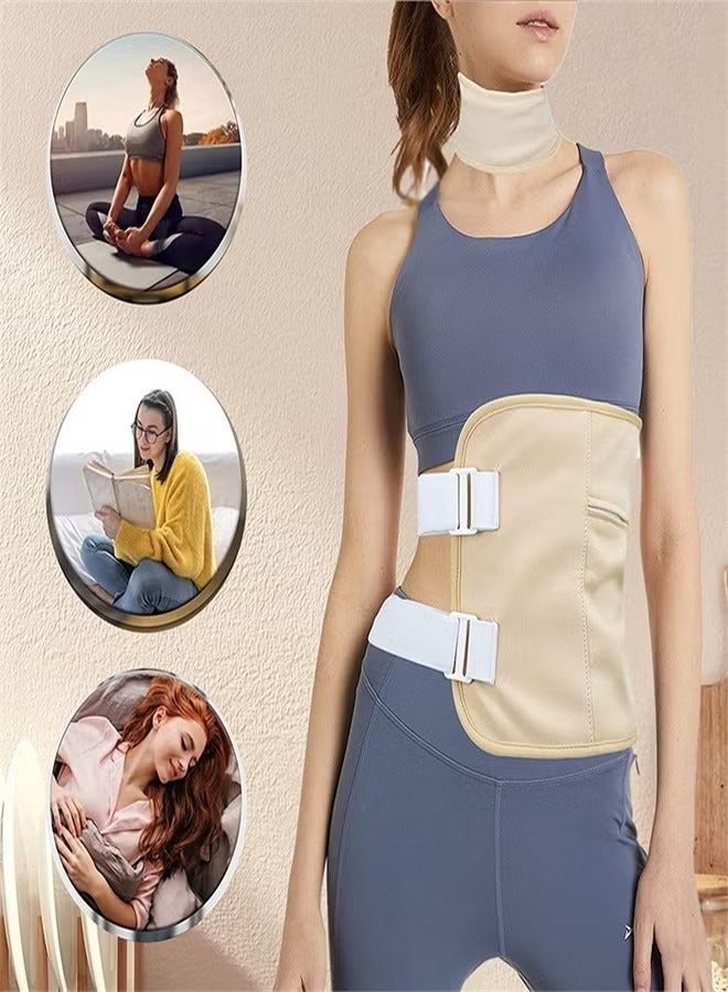FASHION Reusable and Leak-proof Castor Oil Pack, Soft and Flexible, Essential Oil Assisted Waist Belt For Oil Therapy - Image 3