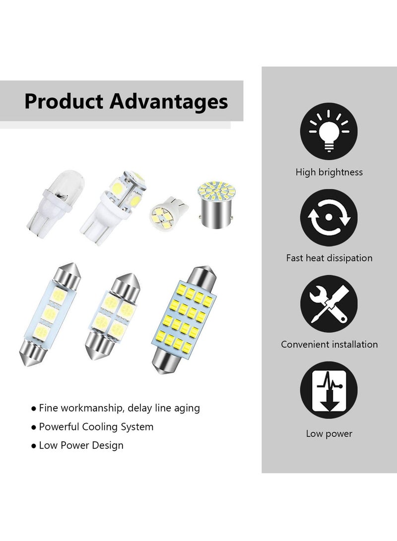 MUNTAQI LED Car Bulb Kit, 42 PCS T10, 31mm, 36mm, 41mm, 1157 LED Bulbs, Perfect Replacement for Dome, Map, Door, Courtesy and License Plate Lights - Image 3