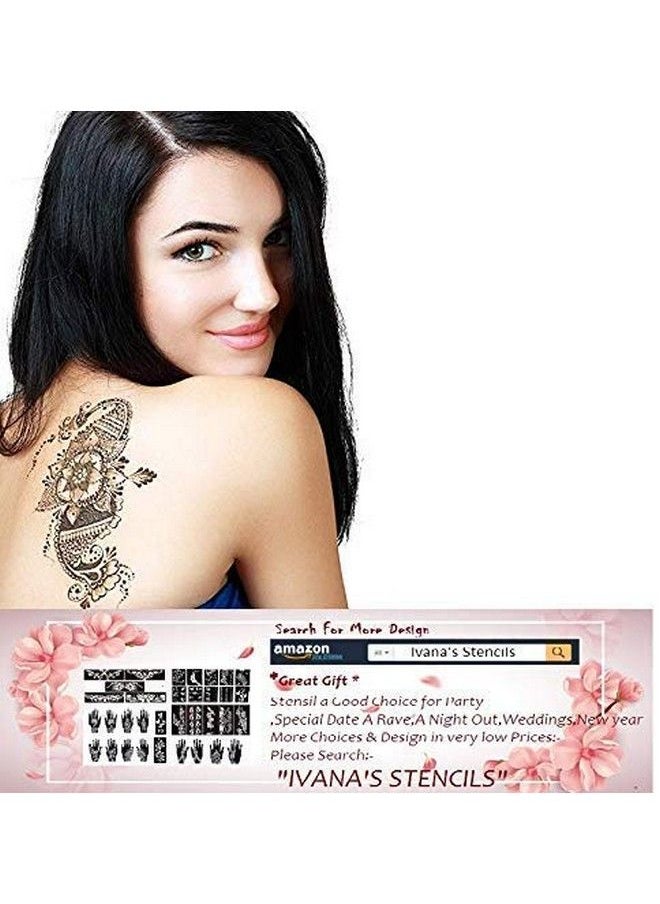 Heena Mehandi Tatto Stencil Set For ; Hand ; Body ; Fingure ; Face ; Heena Art Temporary Tatto For Kids Girls & Women Design Tatto27 Black M - pzsku/ZE93E4F44A5EB103A1176Z/45/_/1679380689/7d05abcb-42eb-4e78-a91c-26b8740d10a9