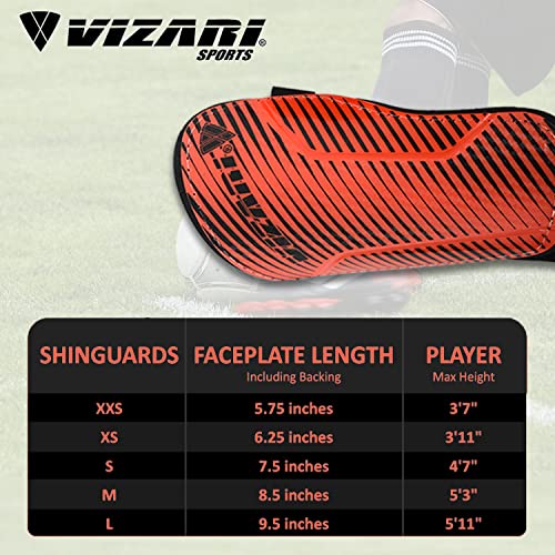Vizari Matera Soccer Shin Guards | Shinguards for Adults and Kids with Ankle Protection (Red/Black, XX-Small) - Image 5