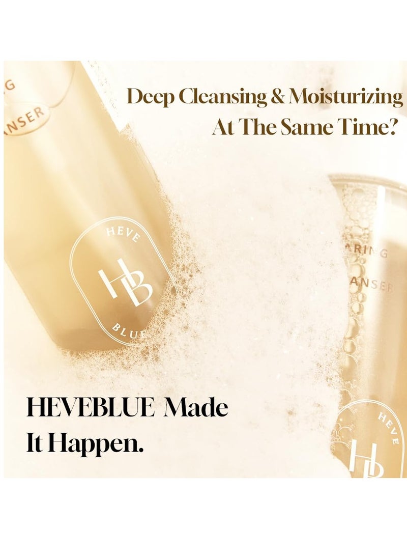 HEVEBLUE Salmon Caring Centella Bubble Cleanser - Salmon PDRN, pH 5.5, Salmon Egg Extract, Centella, Moisturizing, Balancing, Pore Cleansing, Low Irritation, Korean Skincare, Hypoallergenic, Valentine  - Image 2