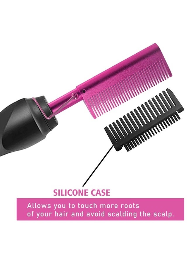 Goiple Hot Comb Hair Straightener Heat Pressing Combs Electrical Straightening Comb for Natural Black Hair Wigs, Electric Hot Comb for Lace Front Wigs, Hot Comb Set with Lace Melting Spray Wig Glue Kit - Image 5