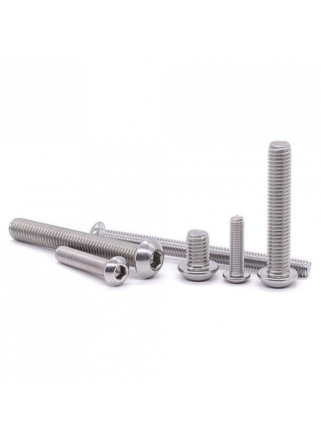 EASTLO 1/4-20 x 3/4" Button Head Socket Cap Bolts Screws, 304 Stainless Steel 18-8, Allen Hex Drive, Bright Finish, Fully Machine Thread, Pack of 25  - Image 4