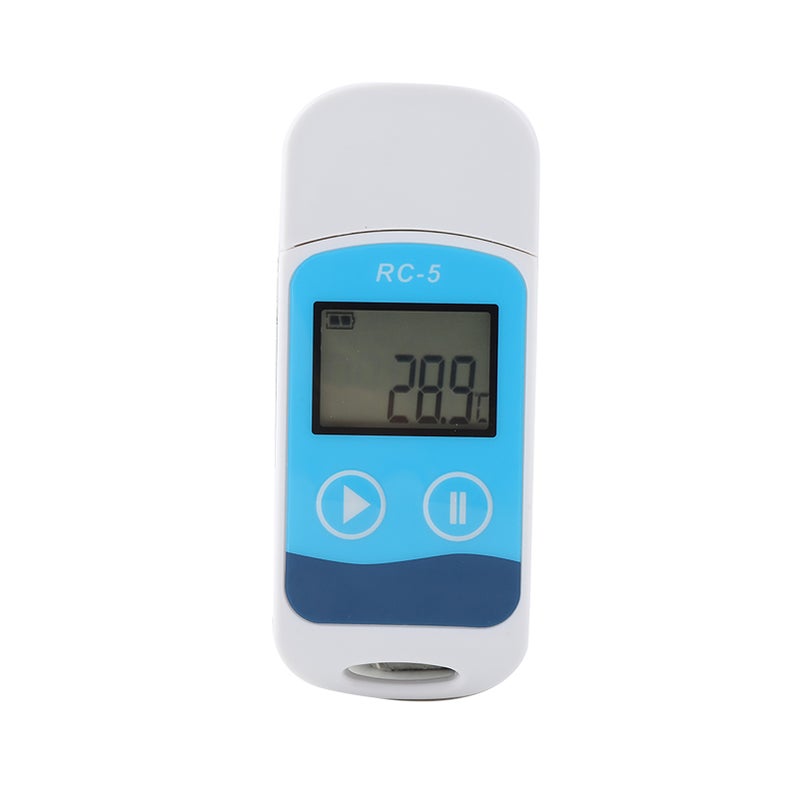 سجل بيانات درجة الحرارة المحمول RC-5 المسجل الصغير مع شاشة عرض LCD ومستشعر داخلي 32000 نقطة - Image 2