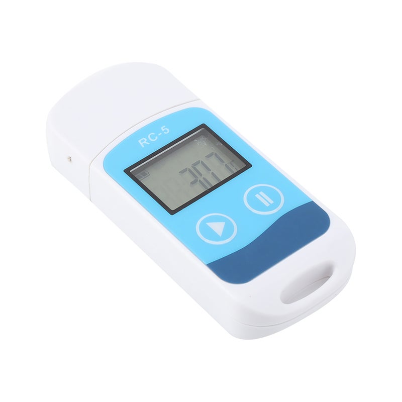 سجل بيانات درجة الحرارة المحمول RC-5 المسجل الصغير مع شاشة عرض LCD ومستشعر داخلي 32000 نقطة - Image 4