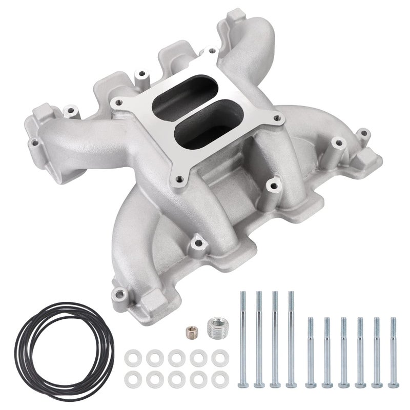 Dokili Dual Plane Carbureted 300130 Intake Manifold Compatible with 9802 Cadillac CTS Compatible with 9802 Chevy Camaro Corvette 9707 for GM LS1 LS2 LS6 V8 Engine 57L 60L