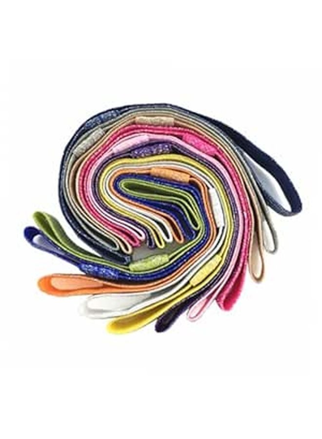 Non Slip Nylon Hair Bands For Boys Girls 21Pcs Mixed Colors For Everyday Wear - Image 1