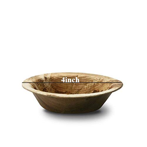 Crazy Sutra Areca Palm Leaf Bowls Eco-Friendly Disposable Cutlery Round Bowls 4 Inch Diameter Extremely Lightweight, Robust, hygienic, odorless, Tasteless, and Leak-Proof.(Pack of 25pc) - Image 2