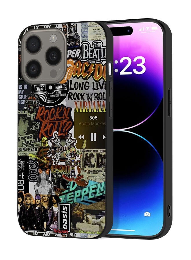 Tolwak Apple iPhone 15 Pro Protective Case Cover Long Live Rock N Roll - Image 1