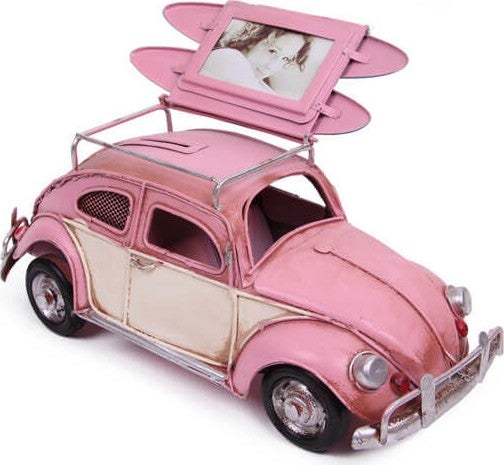 Mnk Home Decorative Metal Car Frame and Piggy Bank 1204E-3091  - Image 2
