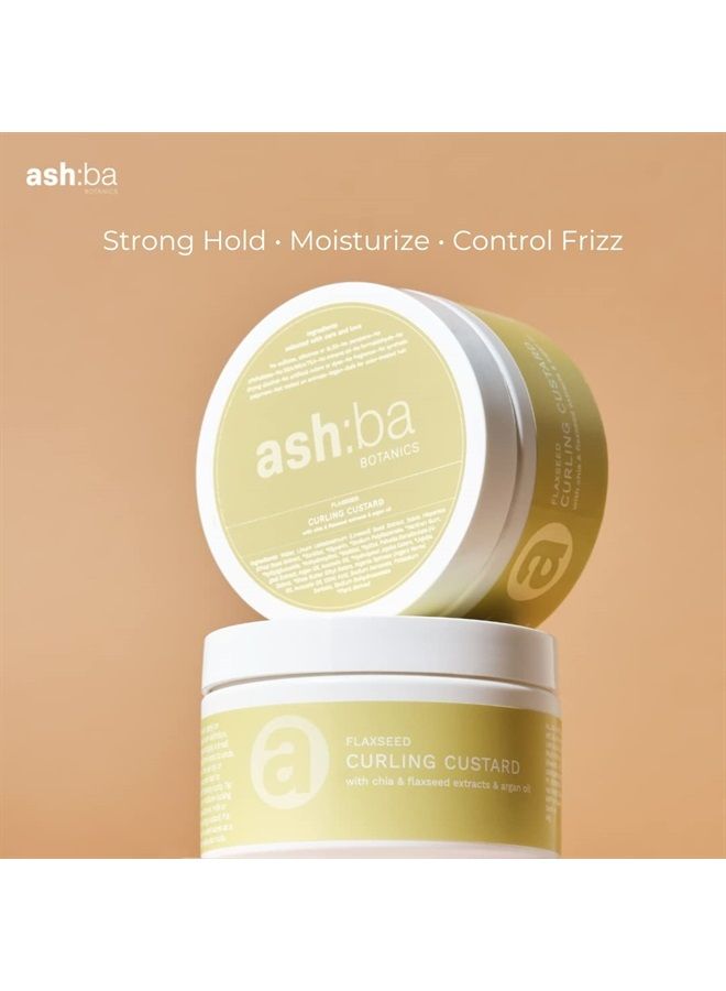 Ashba Botanics Flaxseed Curling Custard Natural Styling Gel for Curly & Wavy Hair (200GM) for Excellent Hold & Shine | Provides Moisture & Controls Frizz | Vegan & Cruelty Free - Image 2