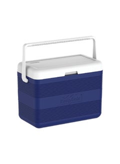Cosmoplast Plastic Keep Cold Deluxe Handled Ice Chest Blue and White 30 L MFIBXX007 