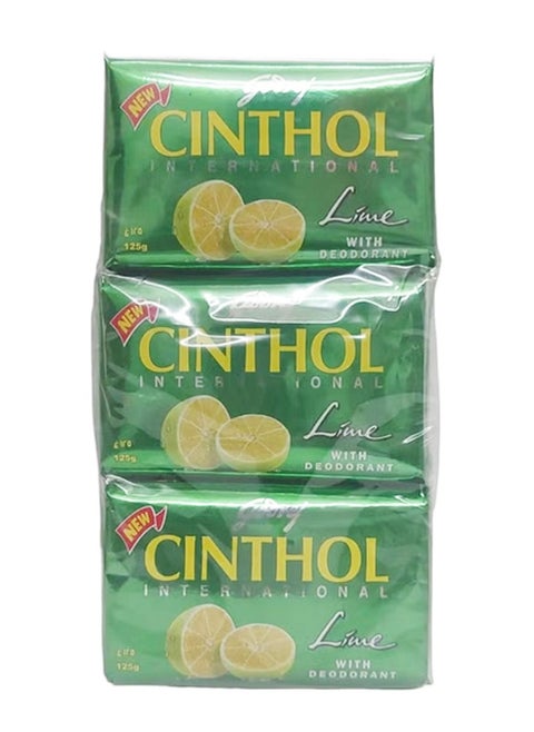 Bath Soap Lime With Deodorant Pack of 6