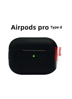 Suitable For Airpods 2/3/pro 4/5/6 Generation Silicone Case Protective Case Apple Bluetooth Headset Protective Case-Color:Airpods PRO (D)-Applicable Model:Light Gray