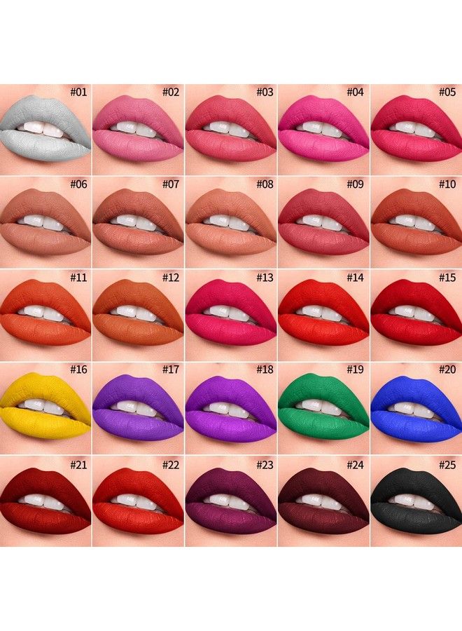 COSLUXE Lip Makeup Palette Delanci Long Lasting Wear Lip Care Moisturizing Lipstick Setpigmented Festival Halloween Body Face Paint 25 Colorsprofessional Blendable Lip Makeup For Girl/Women/Kidsall Skin - Image 3