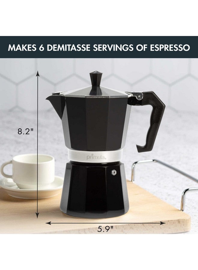 Primula Classic Stovetop Espresso and Coffee Maker, Moka Pot for Italian and Cuban Café Brewing, Greca Coffee Maker, Cafeteras, 6 Espresso Cups, Black - Image 4