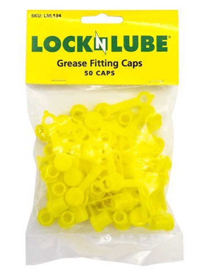 LockNLube Grease Fitting Caps (50 Count) (Yellow) - Image 3